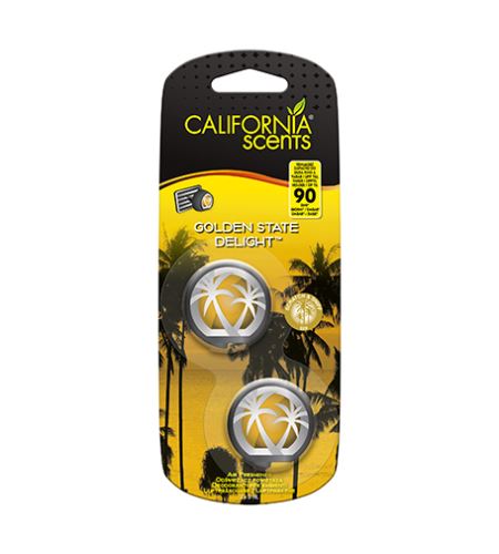 California Scents Mini Diffuser Golden State Delight deodorante per auto 2 x 3 ml