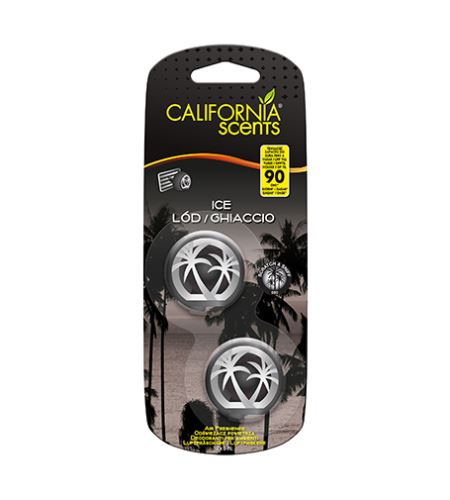 California Scents Mini Diffuser Ice deodorante per auto 2 x 3 ml