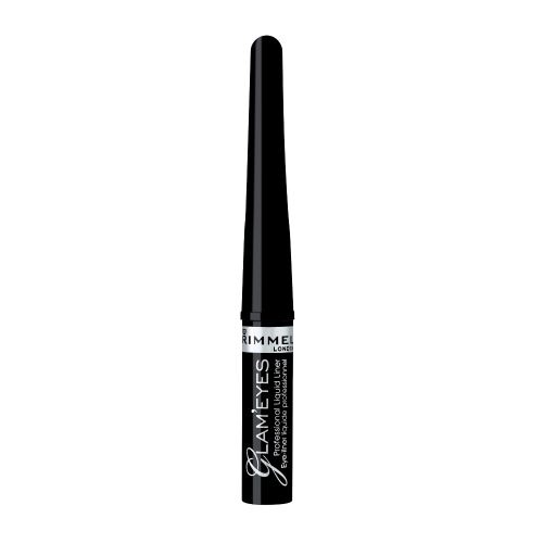 Rimmel Glam Eyes eyeliner liquidi 3,5 ml 001 Black Glamour