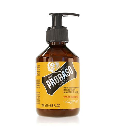PRORASO Wood And Spice shampoo per barba da uomo 200 ml