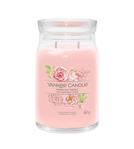 Yankee Candle Fresh Cut Roses Signature candela grande 567 g