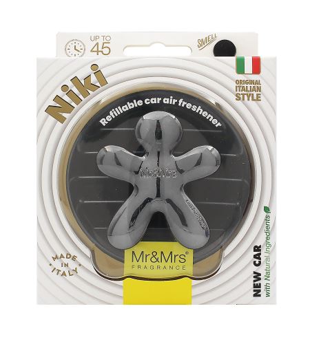 Mr&Mrs Fragrance Niki BIG Titanium Chrome New Car profumo per auto