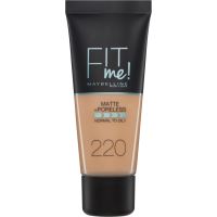 Maybelline Fit Me! trucco opacizzante per pelle normale o grassa 30 ml 220 Natural Beige