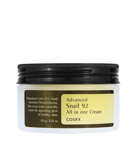 Cosrx Advanced Snail 92 All In One Cream crema intensiva rigenerante con estratto di lumaca 100 g