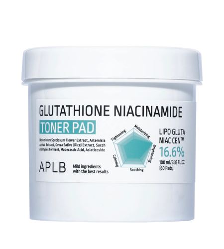 APLB Glutathione Niacinamide Toner Pad 60 / 100ks/ml