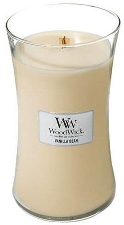 WoodWick Vanilla Bean candela profumata con stoppino di legno 609,5 g