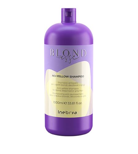 INEBRYA BLONDESSE No-Yellow shampoo anti-macchie gialle per capelli biondi decolorati o grigi