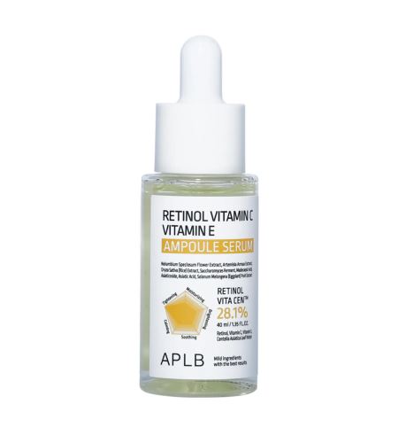 APLB Retinol Vitamin C Vitamin E Ampoule Serum siero anti-età in fiale 40 ml
