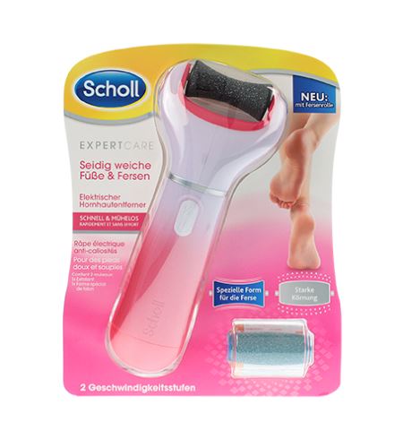 Scholl Expert Care lima elettrica per piedi con minerali marini + testine di ricambio