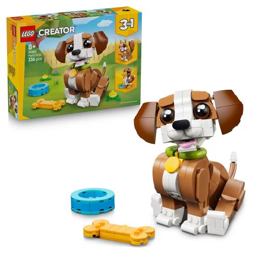 LEGO® Creator 3 v 1 31382 Adorabili animali: cagnolino giocoso