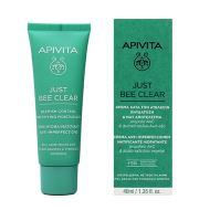 Apivita Just Bee Clear Blemish Control Mattifying Moisturizer crema viso idratante con niacinamide 40 ml Apivita Just Bee Clear Blemish Control Mattifying Moisturizer crema viso idratante con niacinamide 40 ml