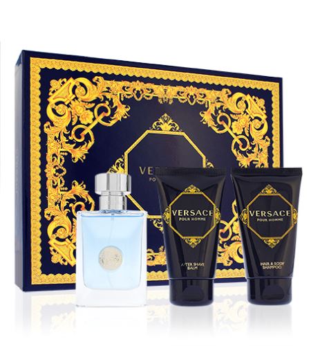 Versace Pour Homme confezione regalo da uomo Eau de Toilett 50 ml + balsamo post-rasatura 50 ml + docciaschiuma 50 ml