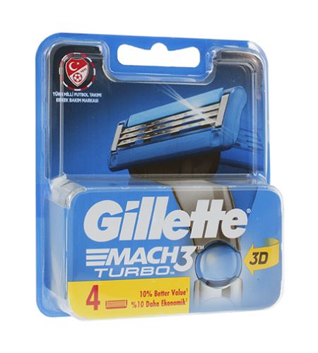 Gillette Mach3 Turbo testina di ricambio da uomo