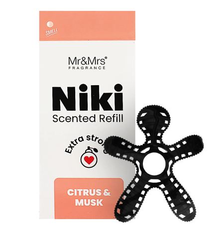 Mr&Mrs Fragrance Niki Citrus & Musk riempimento deodorante per auto