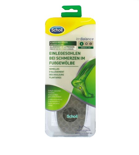 Scholl In-Balance Arch Pain Relief Insole Small solette per scarpe 1 pz