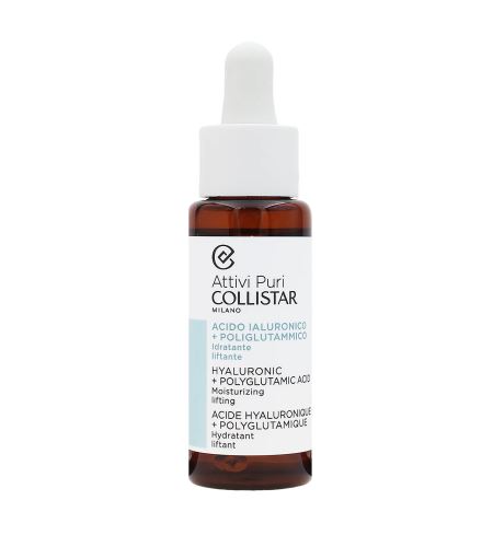 Collistar Attivi Puri Hyaluronic + Polyglutamic Acid siero lifting per la pelle con acido ialuronico 30 ml