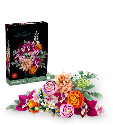 LEGO® Botanicals 10342 Bouquet di fiori rosa
