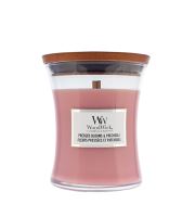 WoodWick Pressed Blooms &amp; Patchouli candela profumata con stoppino di legno 275 g