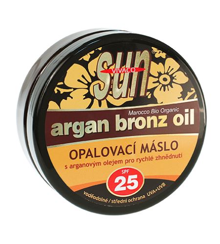 Vivaco SUN Argan Bronz Oil burro solare con olio di argan biologico SPF 25 200 ml