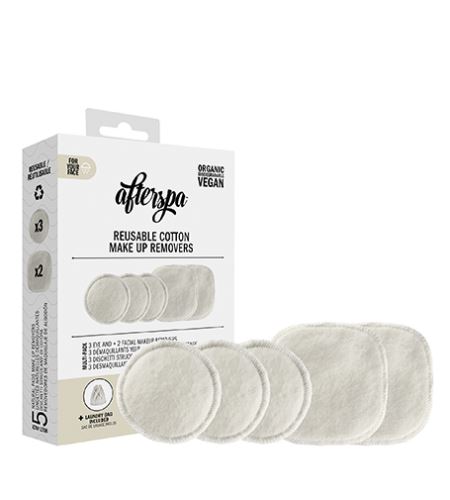 AfterSpa Reusable Cotton Make Up Removers Dischetti struccanti lavabili