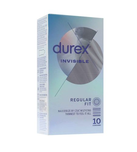 Durex Invisible Regular Fit preservativi 10 pz