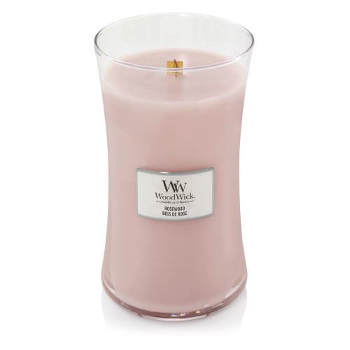 WoodWick Rosewood candela profumata con stoppino di legno 609,5 g