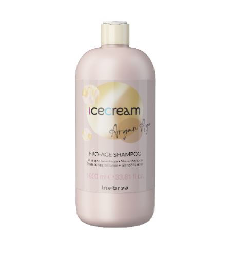 INEBRYA Ice Cream Argan Age shampoo a base di olio di argan per una lucentezza brillante dei capelli