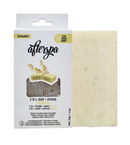 AfterSpa Oatmeal Soap Sponge spugna da bagno multifunzionale 120 g