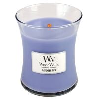 WoodWick Lavender Spa candela profumata con stoppino di legno 275 g