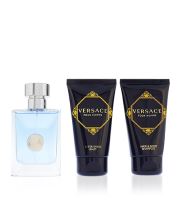 Versace Pour Homme confezione regalo da uomo Eau de Toilett 50 ml + balsamo post-rasatura 50 ml + docciaschiuma 50 ml (1)