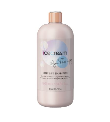 INEBRYA Ice Cream Age Therapy Shampoo rigenerante per capelli porosi maturi e trattati chimicamente