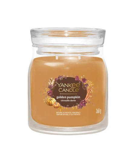 Yankee Candle Pumpkin Cinnamon Swirl signature candela media 368 g