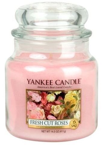 Yankee Candle Fresh Cut Roses candela profumata 411 g