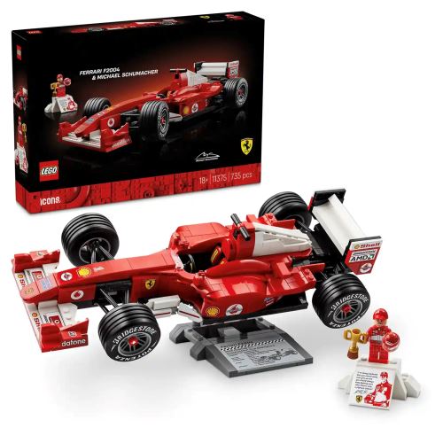 LEGO® Icons 11375 Ferrari F2004 e Michael Schumacher