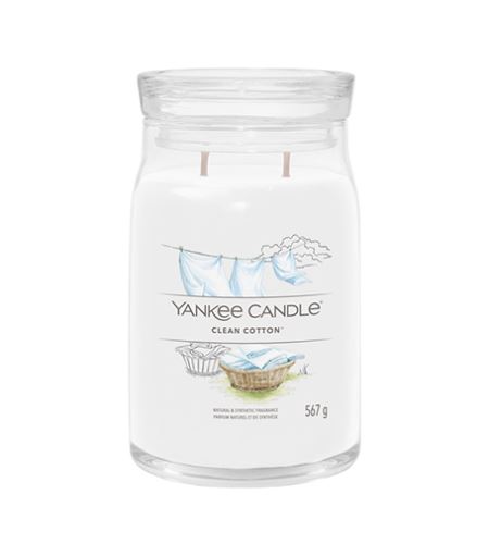 Yankee Candle Clean Cotton Signature candela grande 567 g
