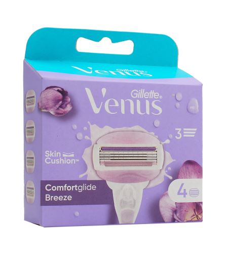 Gillette Venus Comfortglide Breeze testina di ricambio 4 pz Gillette Venus Comfortglide Breeze testina di ricambio 4 pz