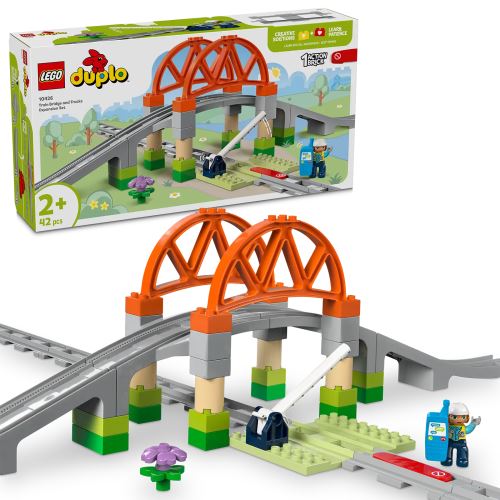 LEGO® DUPLO® 10426 Pack di espansione ponte e binari ferroviari