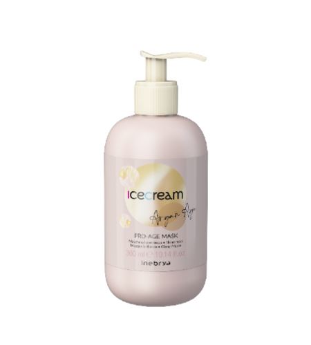 INEBRYA Ice Cream Argan Age maschera a base di olio di argan per una lucentezza brillante dei capelli