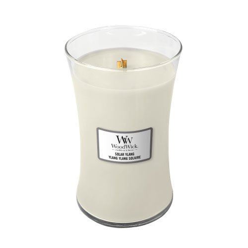 WoodWick Solar Ylang candela profumata con stoppino di legno 609,5 g