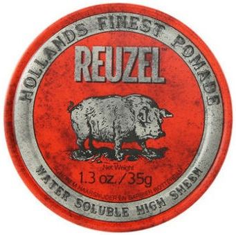 REUZEL Styling Red Pomade Water Soluble Pomata per capelli a media tenuta e alta lucentezza da uomo