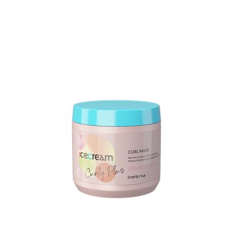 INEBRYA Ice Cream Curly Plus Maschera idratante per capelli ricci e ondulati