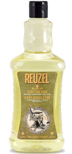 REUZEL 3-in-1 Tea Tree Shampoo-Conditioner-Body Wash shampoo per uomo 3in1 da uomo