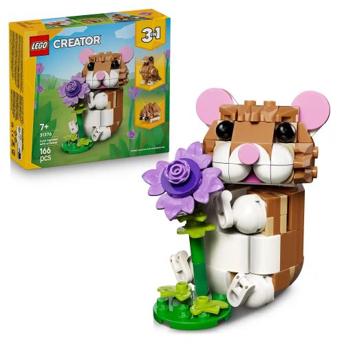 LEGO® Creator 3 v 1 31376 Simpatico criceto con fiore