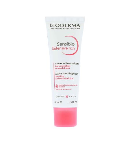 Bioderma Sensibio Defensive Rich crema lenitiva per il viso 40 ml