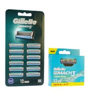 Gillette Mach3 testina di ricambio da uomo 12 pz