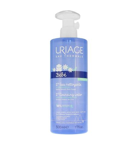 URIAGE Bébé 1st Cleansing Water acqua detergente per corpo e viso per bambini 500 ml