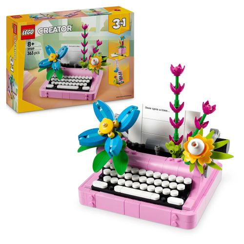 LEGO® Creator 3 v 1 31169 Macchina da scrivere con fiori