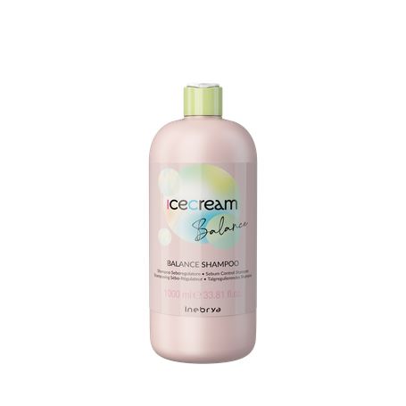 INEBRYA Ice Cream Balance Balance Shampoo Shampoo per regolare la produzione di sebo, per cute e capelli grassi