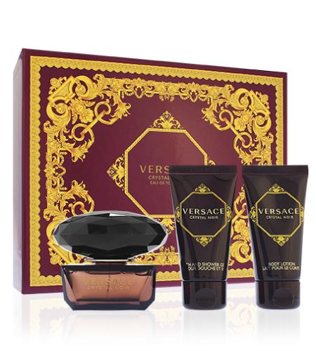 Versace Crystal Noir confezione regalo do donna Eau de Toilett 50 ml + latte corpo 50 ml + docciaschiuma 50 ml