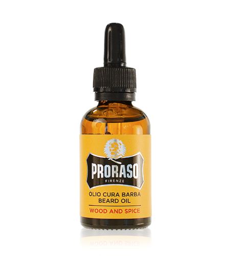 PRORASO Wood And Spice olio per la barba da uomo 30 ml